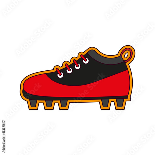 Isolated american football shoe icon