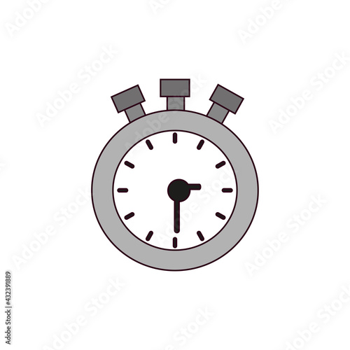 Isolated chronometer icon Sport timer Timekeeper
