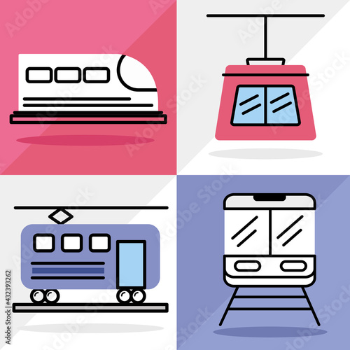transport four icons