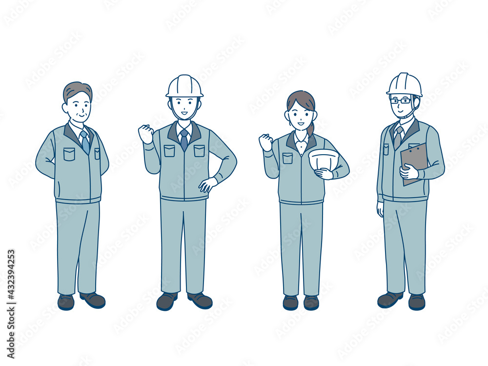 現場監督 建築士 製造業 業者 男女 チームワーク 全身 イラスト素材 Stock Vector Adobe Stock 現場監督 建築士 製造業 業者 男女 チームワーク 全身 イラスト素材 Stock Vector Adobe Stock