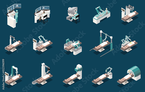 Robotic Surgery Icons Set