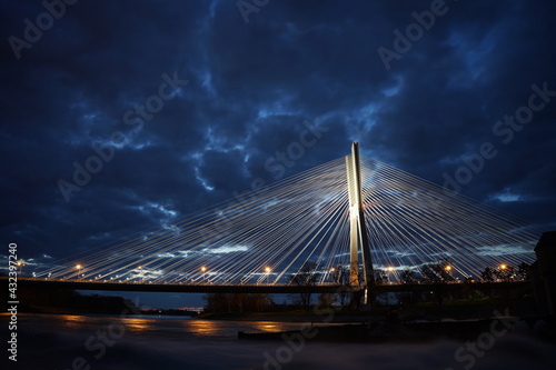 Rędziński Bridge in Wroclaw, Poland