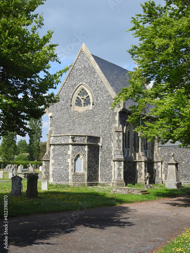 View of the old cemetery and the decorative religious building © Rafal