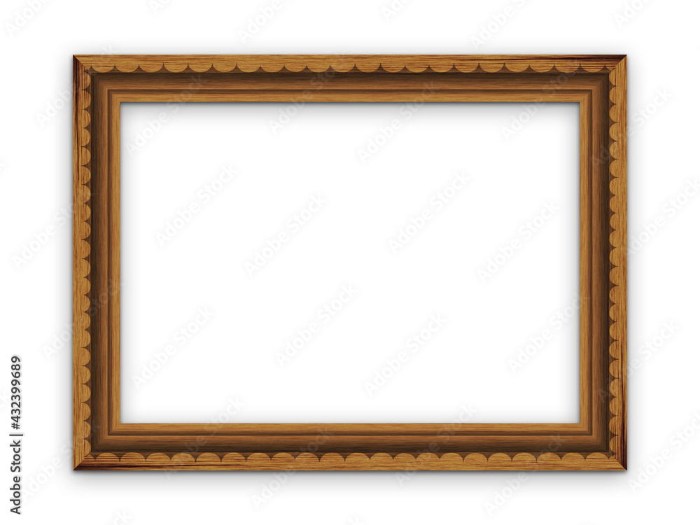 Empty wood frame with copy space for image or photo Empty wood frame with copy space for image or photo