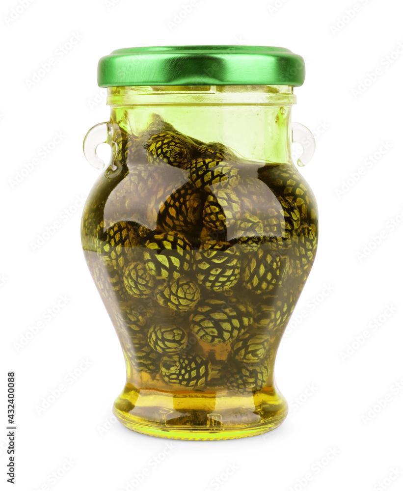 Jam jar isolated on white background Jam jar isolated on white background
