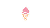 Creative Ice Cream Dessert Logo Vector