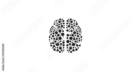 Creative Brain Dots Logo