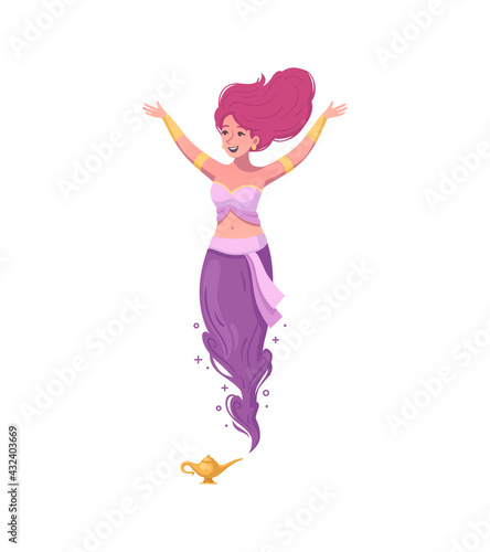 Cartoon Genie Illustration