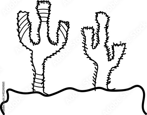 hand drawing a tree coloring page