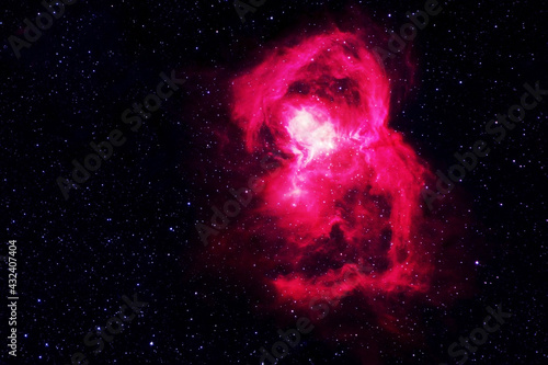Beautiful space nebula. Purple. Elements of this image were furnished by NASA.
