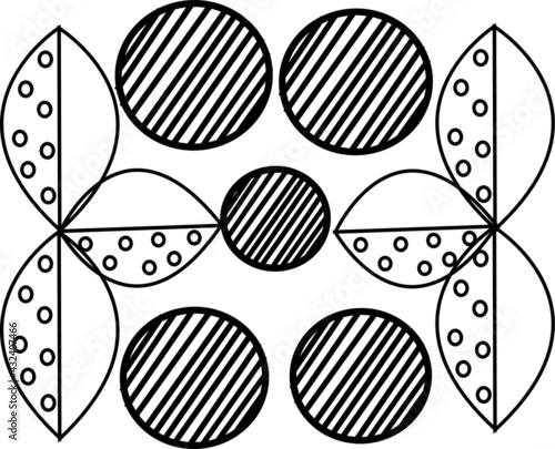 easter eggs seamless pattern coloring page