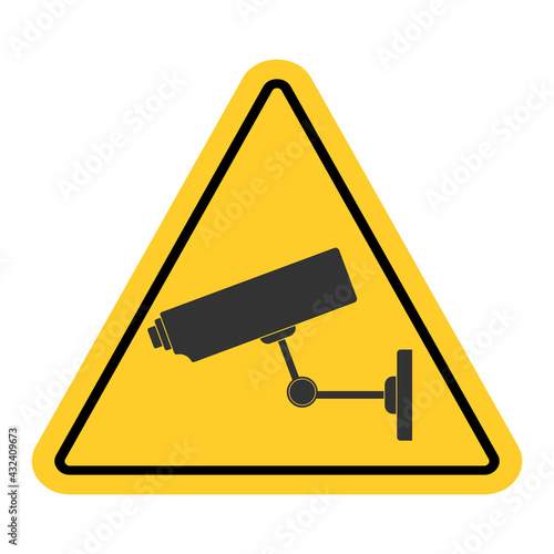 illustration of cctv camera on white background