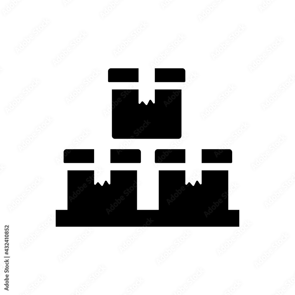 Logistics box icon Logistics box icon
