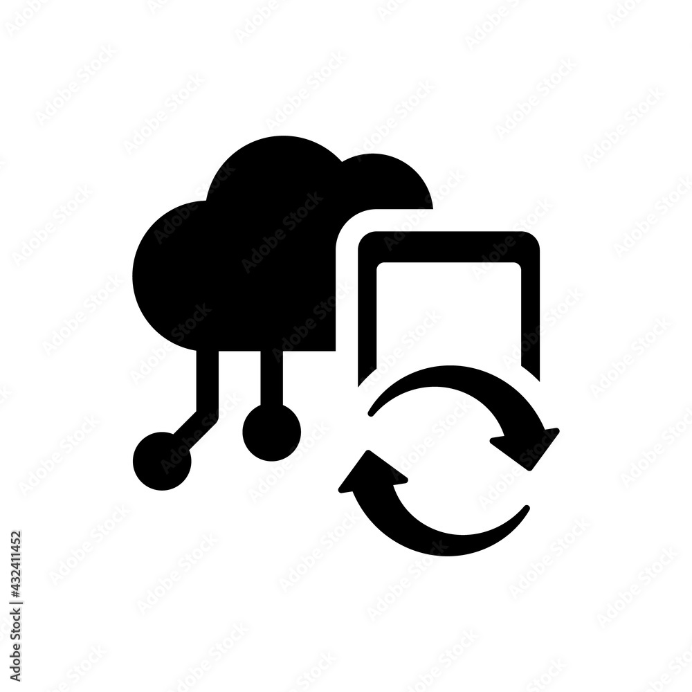 Mobile app syncing icon Mobile app syncing icon