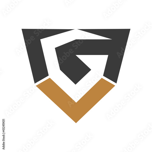 Creative abstract letter gl logo design. Linked letter lg logo design.