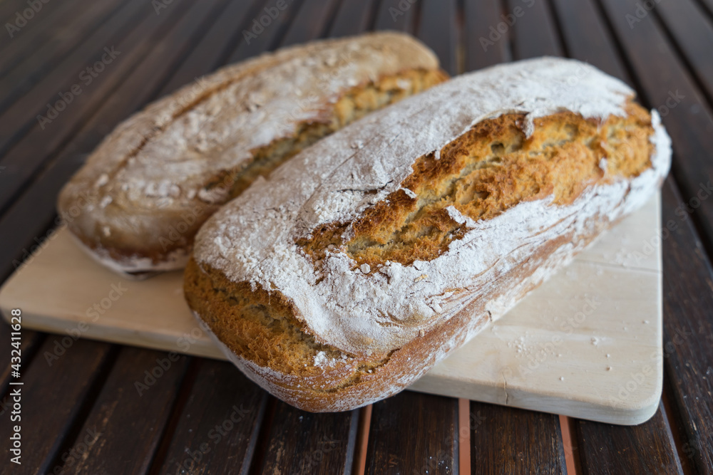 tasty homemade breads baked with traditional natural sourdough