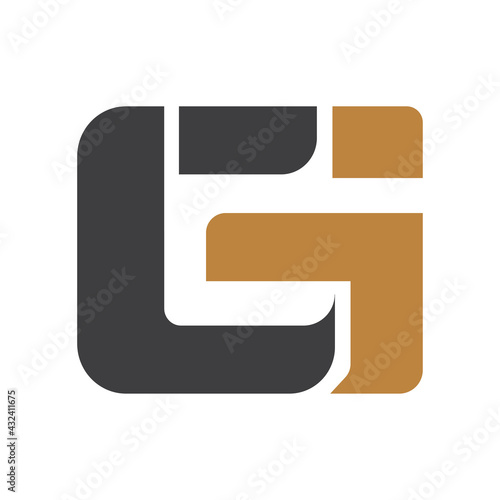 Initial lg letter logo vector template design. Linked letter gl logo design. Simple lg vector template.