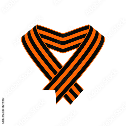 St. George ribbon. Victory Day on May 9. 76 years since the end of the Great Patriotic War. The style of constructivism in the USSR. Victory in the war. Георгиевская лента, День Победы 9 мая.