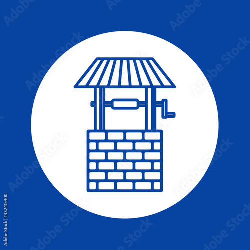 well icon. concept for design. Vector illustration