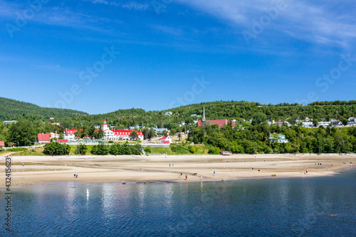 City of Tadoussac, Quebec, Canada view from the pier.