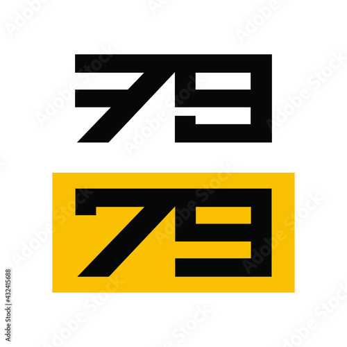 Number 79. Typographic ligature.