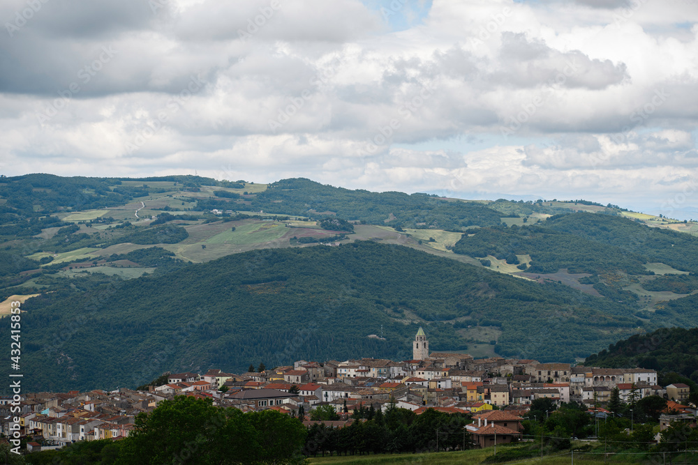 Panorama Con Paesino Landscape With Village