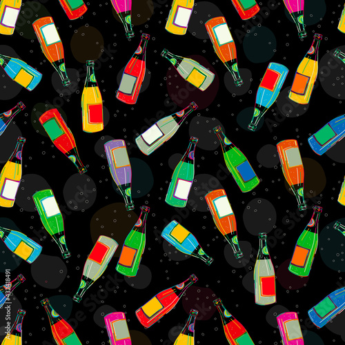 Happy bottle pattern