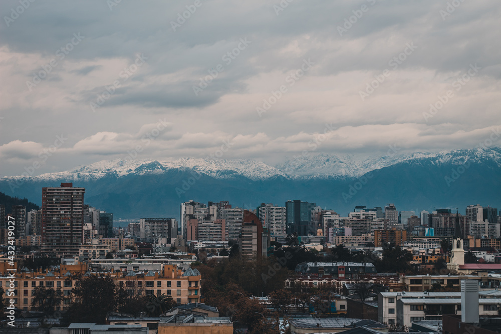 Cold city Santiago
