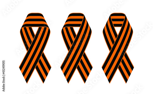 St. George ribbon. Victory Day on May 9. 76 years since the end of the Great Patriotic War. The style of constructivism in the USSR. Victory in the war. Георгиевская лента, День Победы 9 мая.