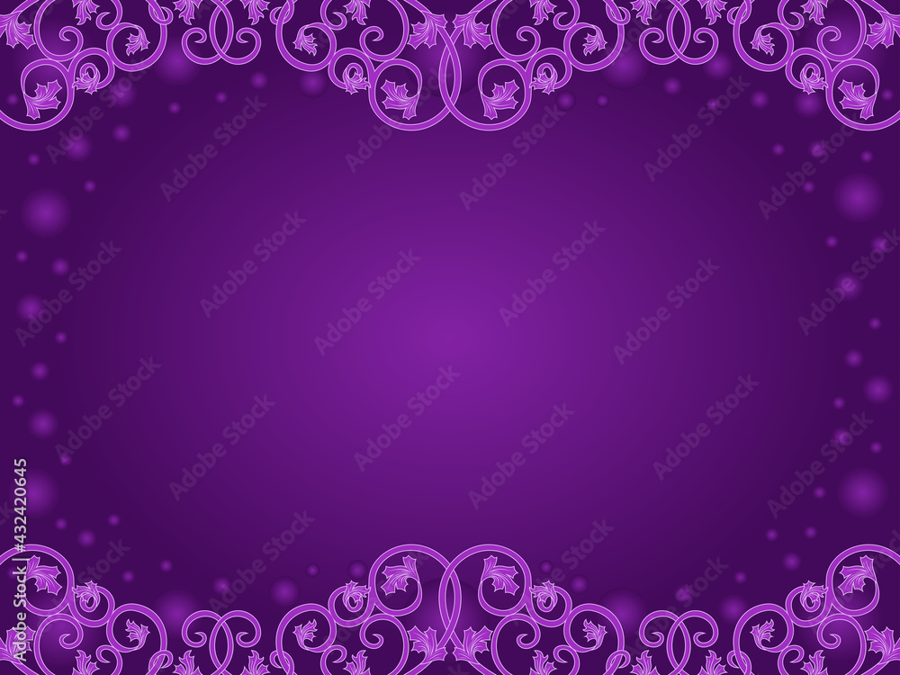 Greeting card in violet hues
