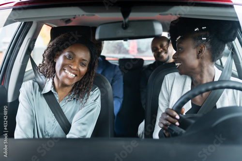 Carpool Ride Sharing. African People