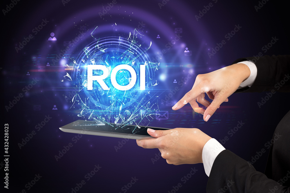 Close-up of a touchscreen with abbreviation. Close-up of a touchscreen with abbreviation.