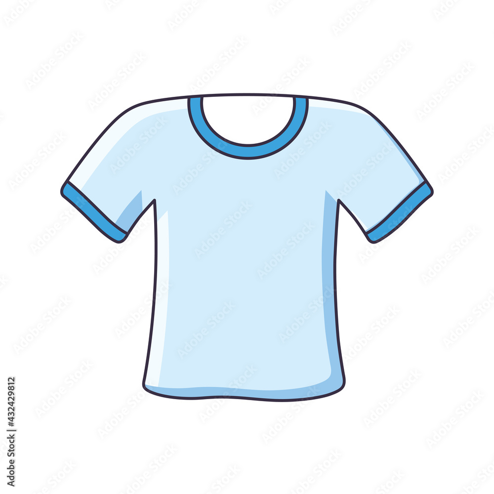 Blue t-shirt isolated Blue t-shirt isolated