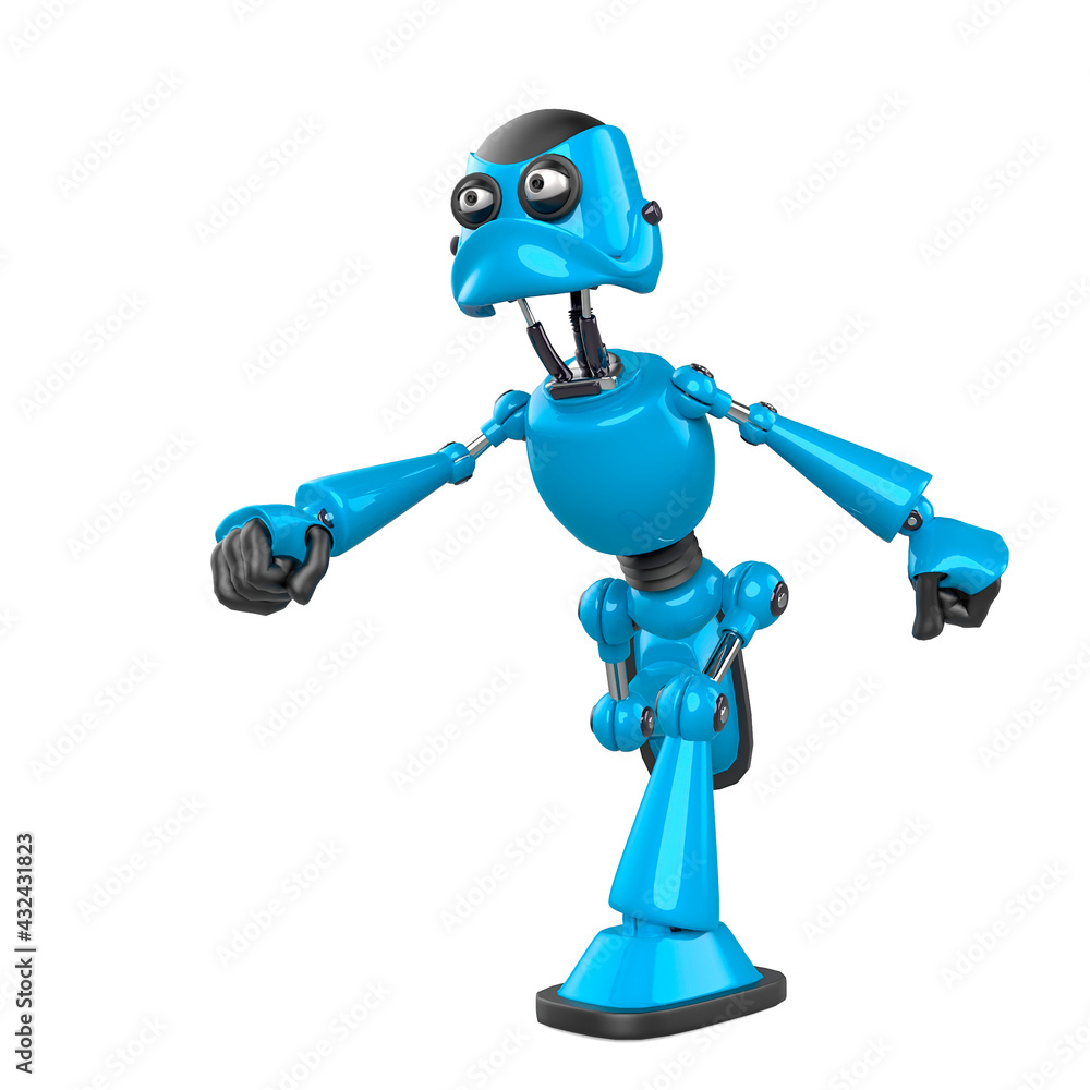 Fototapeta premium nice robot is angry