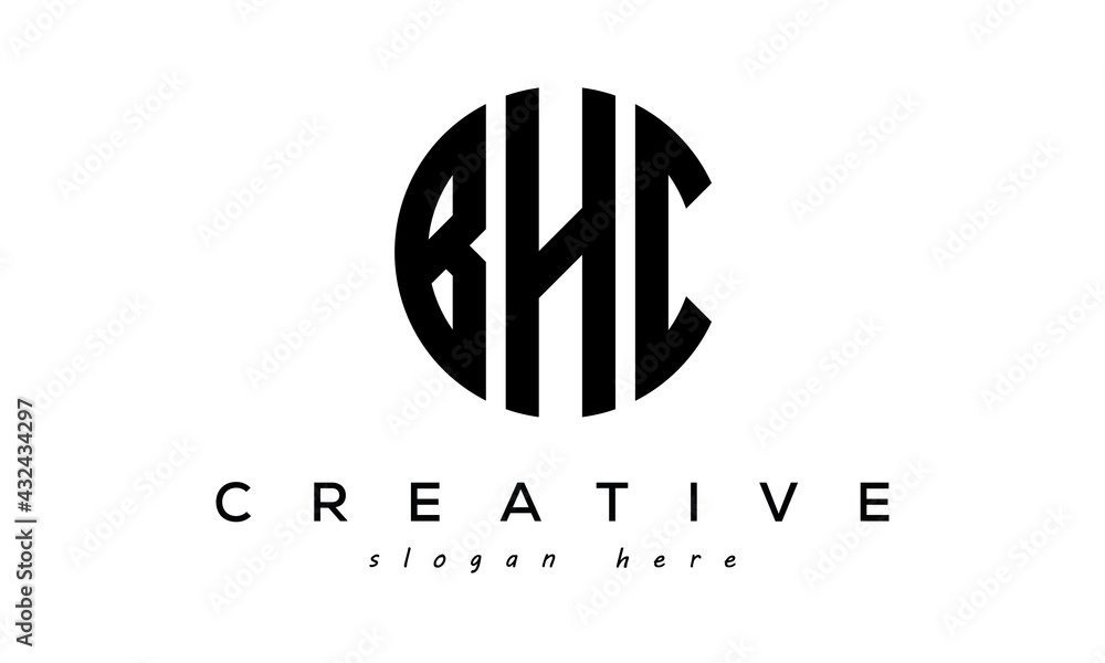 Premium Vector | Bhc lettering logo is simple easy to understand and  authoritative