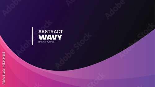 gradient pink and purple wavy background. vector illustration