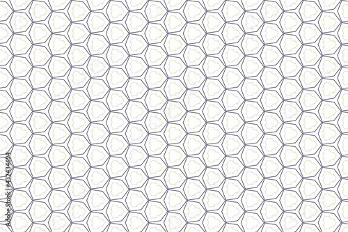 pattern with hexagons. Seamless pattern hexagonal cell texture, grid background, honeycomb, vector