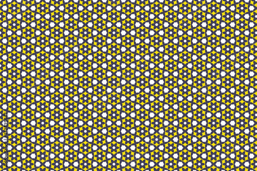 Pattern Of White and yellow Polka Dots On Background