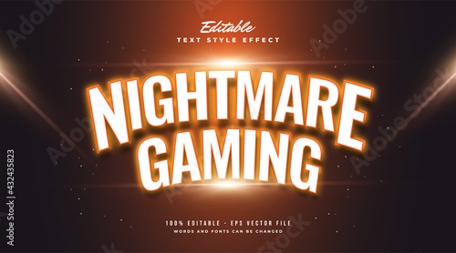 Editable Text Effect in E-sport Style