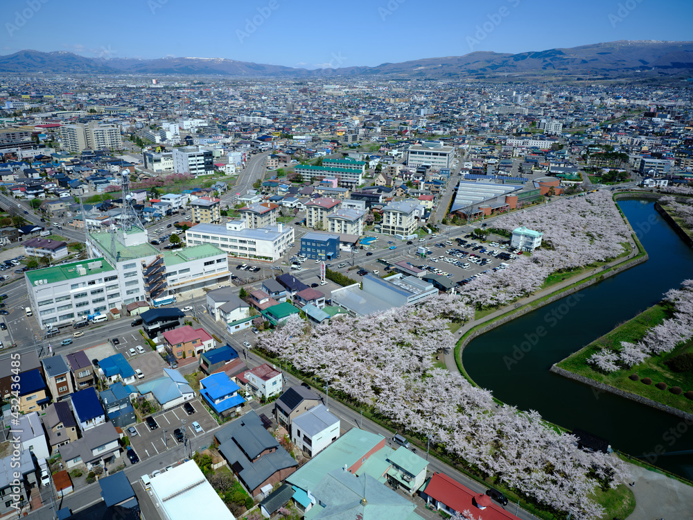 Fototapeta premium 五稜郭タワーから見た函館
