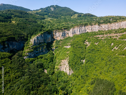 Aerial view of Iskar river Gorge  Balkan Mountains  Bulgaria