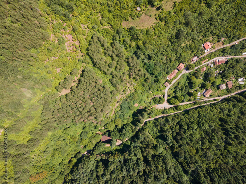 Aerial view of Iskar river Gorge, Balkan Mountains, Bulgaria photo