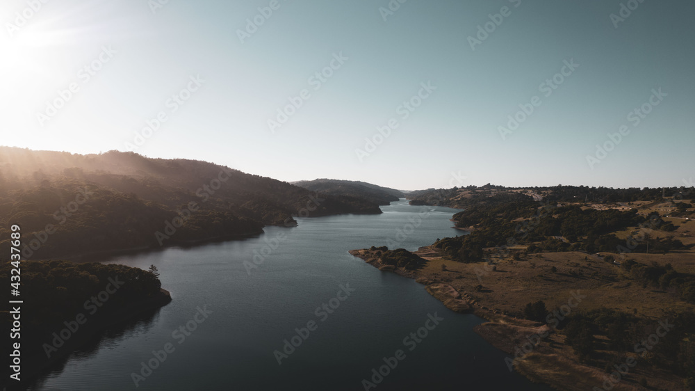 Fototapeta premium Air View Drone Picture Endless Lake