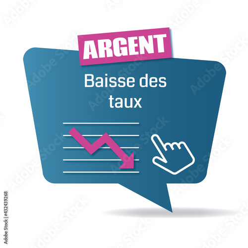 Logo baisse des taux.