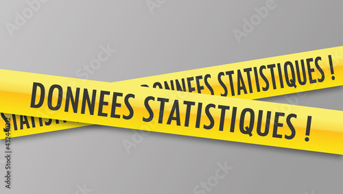 Logo données statistiques.
