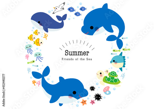 海のなかまたち フレーム