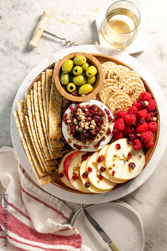 Fruit & cheese board