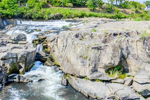 春の曽木の滝　鹿児島県伊佐市　Soginotaki waterfall in spring Kagoshima-ken Isa city photo