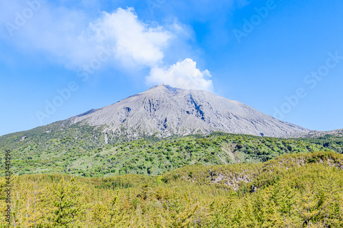 有村溶岩展望所から見た桜島　鹿児島県鹿児島市　Sakurajima seen from Arimura Lava Observatory Kagoshima-ken Kagoshima city photo