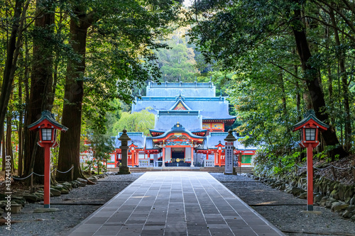 Bilde på lerret 霧島神宮　本殿　鹿児島県霧島市　Kirishima Jingu Main shrine Kagoshima-ken Kirishima city